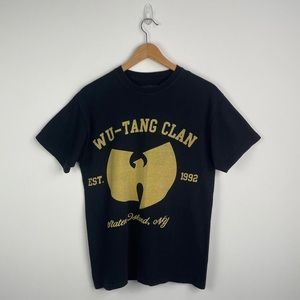 Wu Tang Clan 1992 Staten Island New York Logo size M 2012 Black T Shirt Rap Tee
